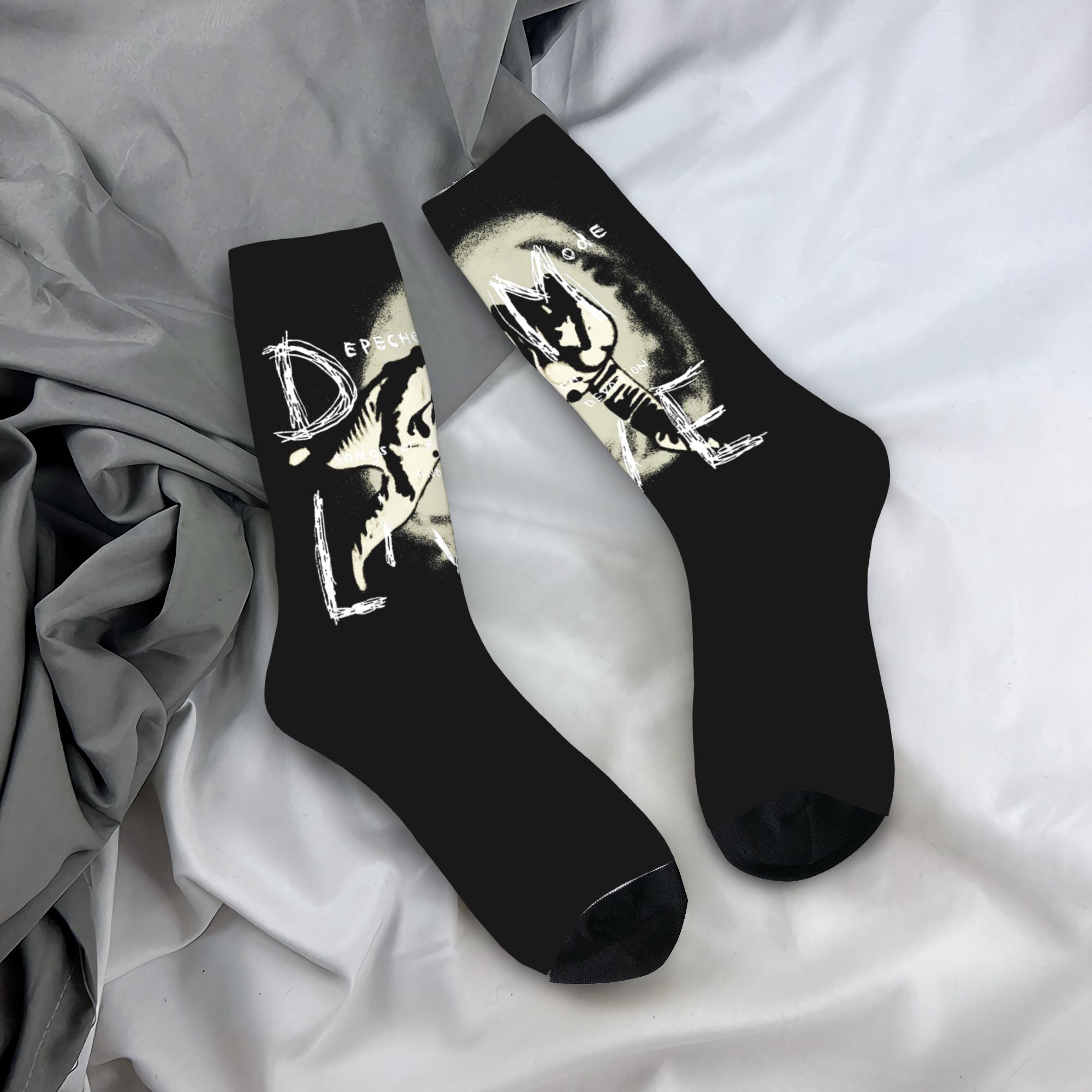 Dress Sock Men - Custom Electronic Rock Depeche Cool Mode