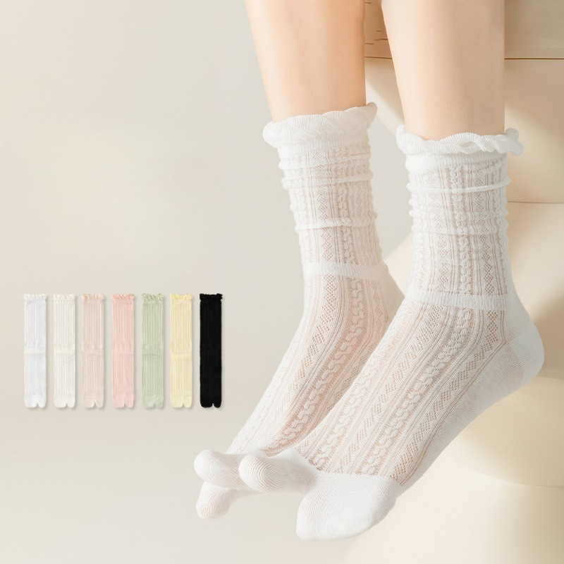 Toe Sock Split - 5 Pairs Split-toe Socks Women Cotton