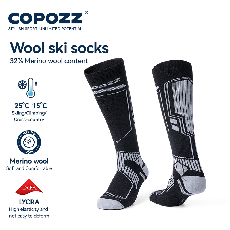 Thermal Sock Winter - COPOZZ Merino Wool Winter Ski Socks