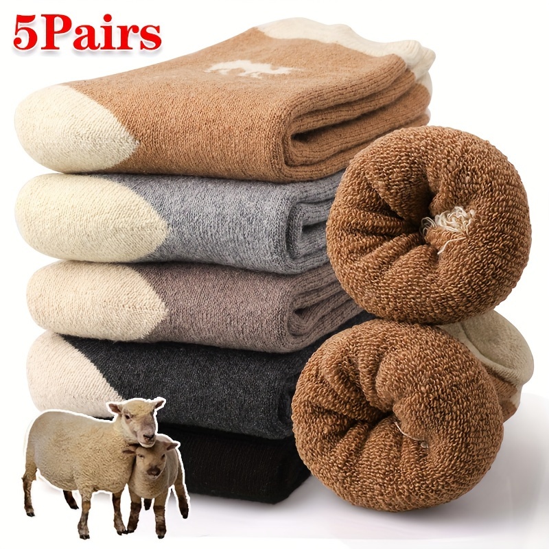 Thermal Sock Winter - 5 Pairs Thermal Winter Socks Thickened
