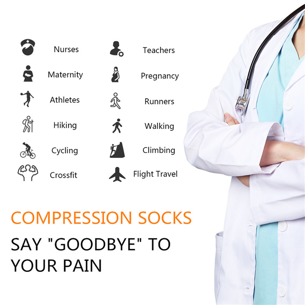 5 Cặp/túi Nén Tất Vớ Nam Chạy  - đánh giá và giá Compression Sock Medical