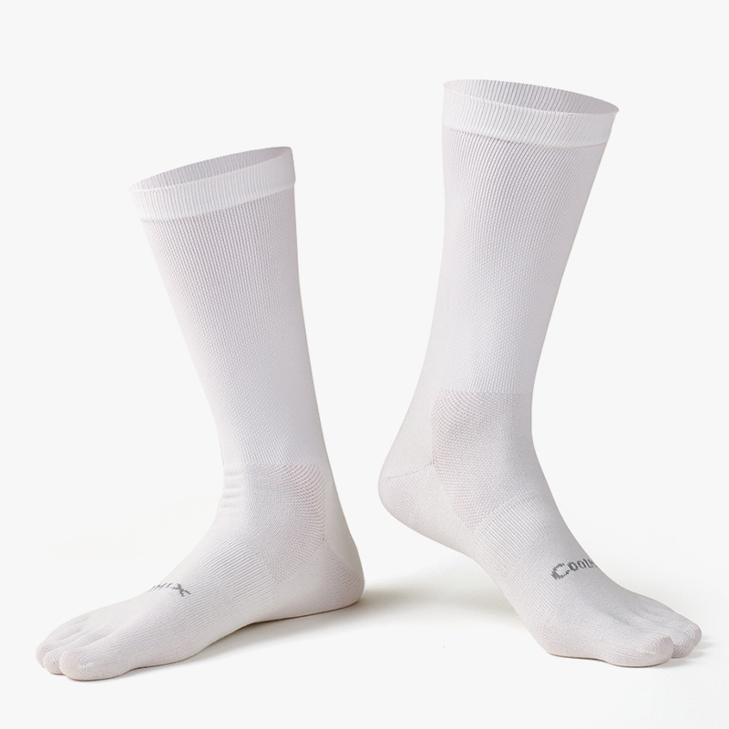 1/5 Pairs Men's High Crew Five - đánh giá và giá Toe Sock Split
