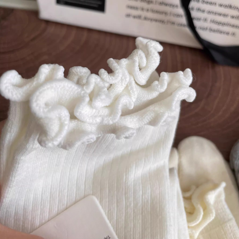 Ruffle Cuff Tabi Crew Socks So - đánh giá và giá Toe Sock Split