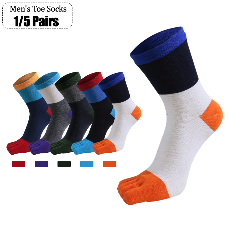 1/5 Pairs Men Five Finger Sock - đánh giá và giá Toe Sock Split