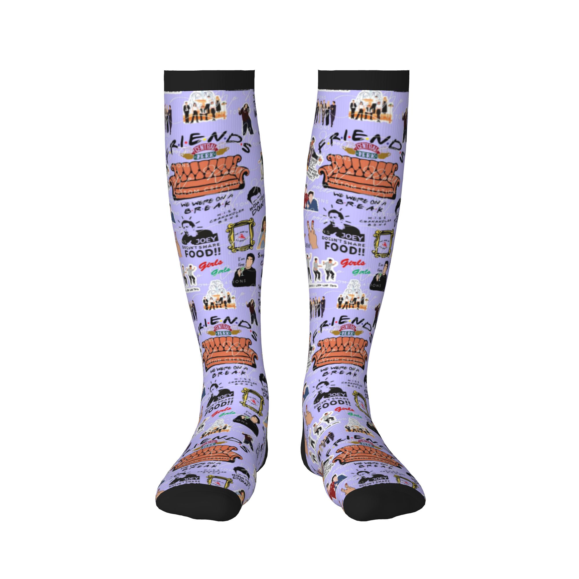 Friends Classic TV Show Men Wo - đánh giá và giá No Show Sock Women
