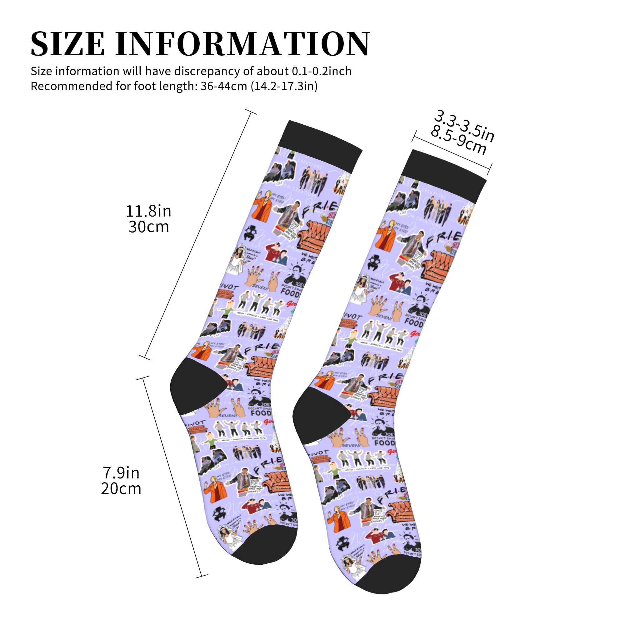 Friends Classic TV Show Men Wo - đánh giá và giá No Show Sock Women