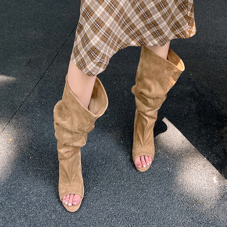 AIYKAZYSDL Strange Wedge Heel  - đánh giá và giá Knee High Sock Women
