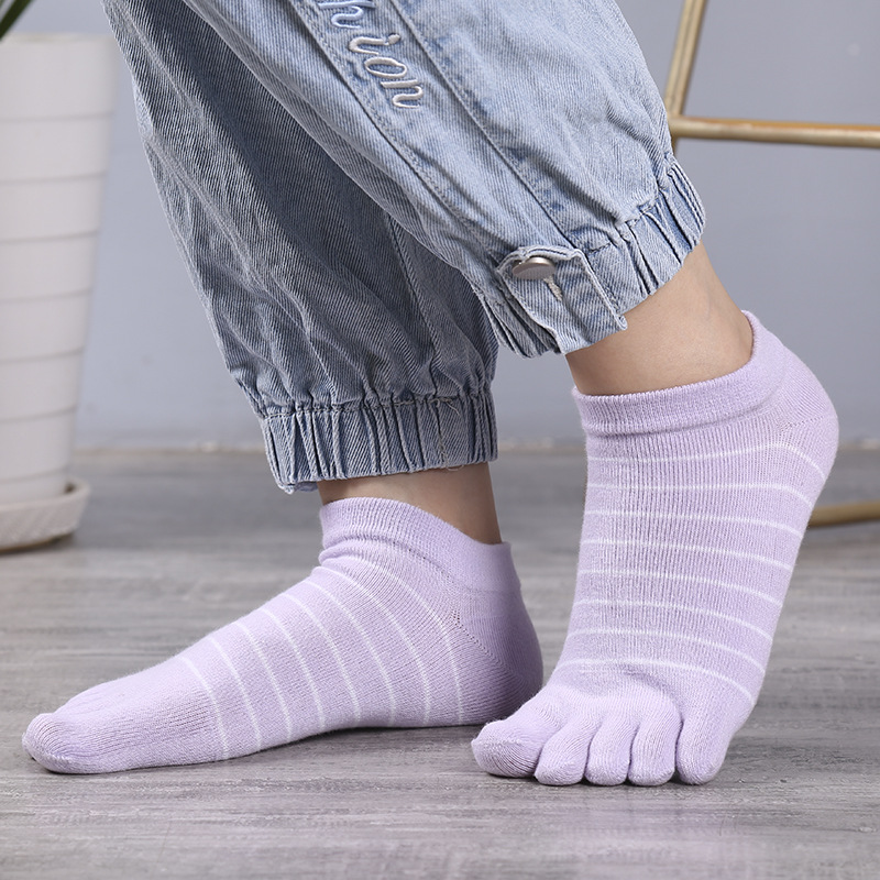 1/5 Pairs Women Striped Five T - đánh giá và giá Ankle Sock Low Cut