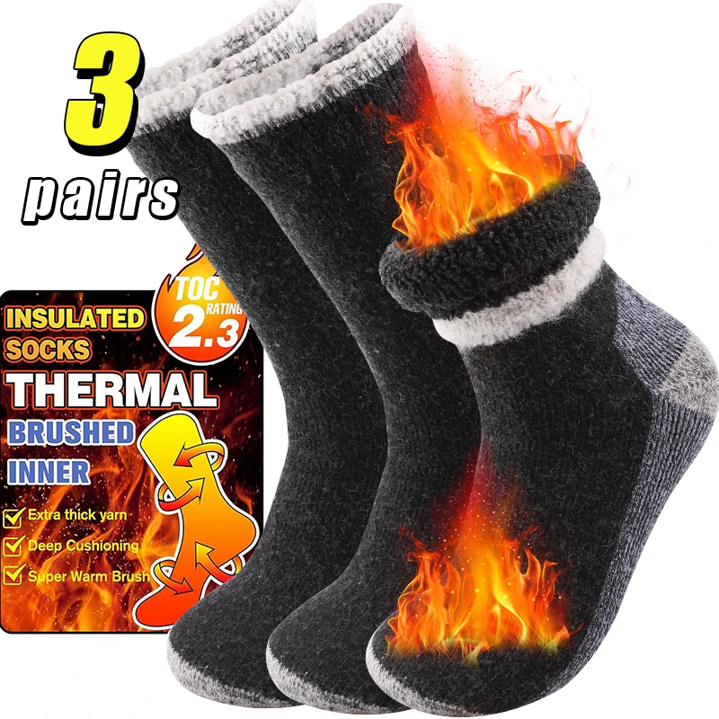 3Pairs High-Quality Thicken Wi - đánh giá và giá Thermal Sock Winter