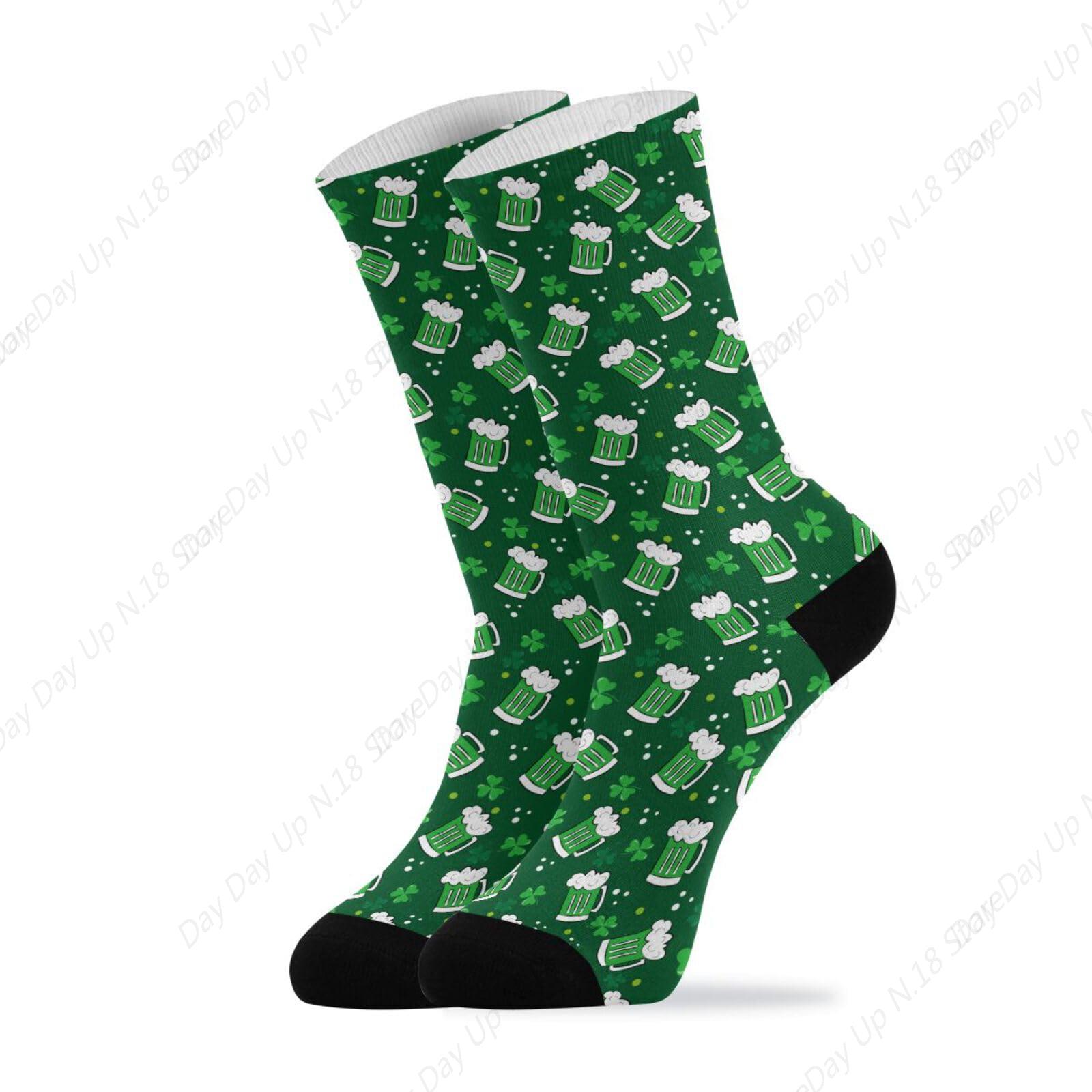 Green Clover Leaf Beer St. Pat - đánh giá và giá Cotton Crew Sock Pack
