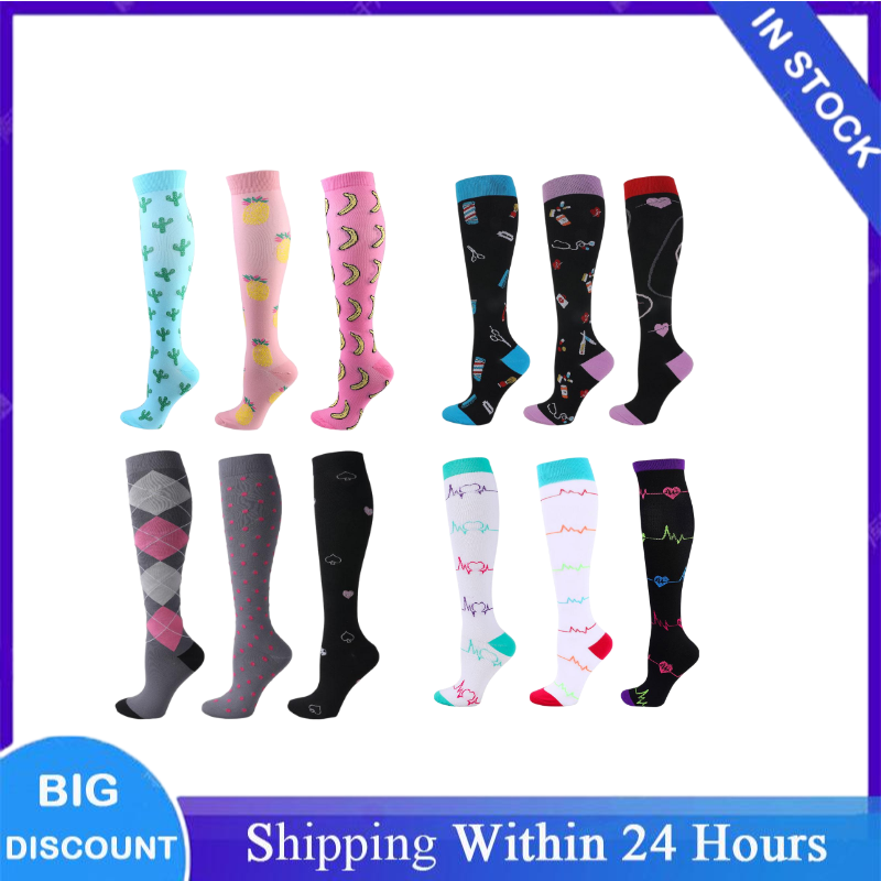 3 Pairs/Packs Multiple Styles  - đánh giá và giá Cotton Crew Sock Pack