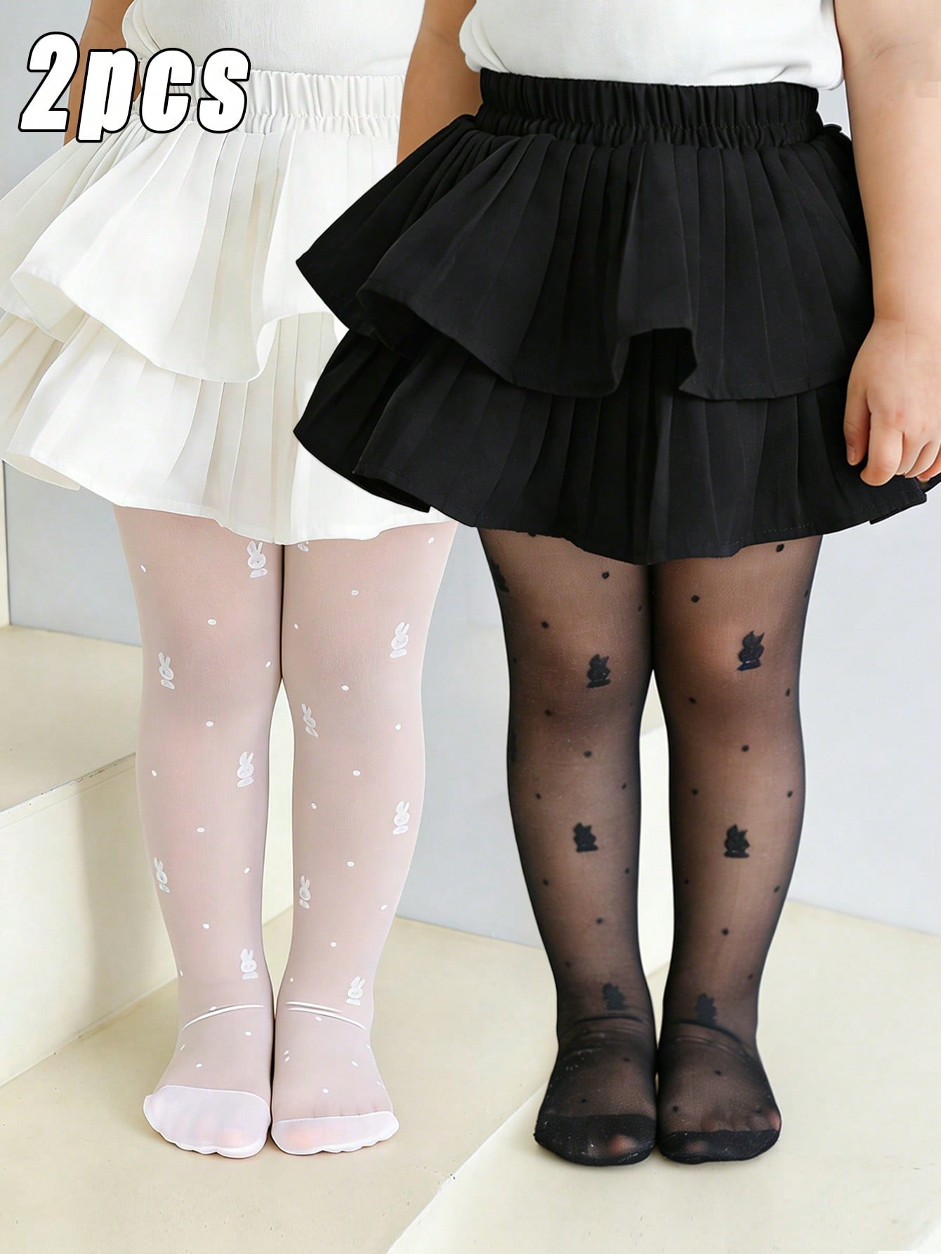 2Pack Toddler Girl Rabbit Prin - đánh giá và giá Tights Pantyhose Sheer