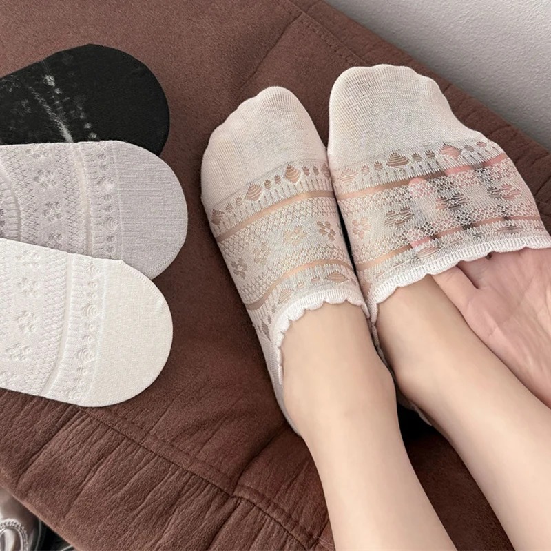 Lace Openwork Ballet Socks for - đánh giá và giá Invisibility Sock Loafer