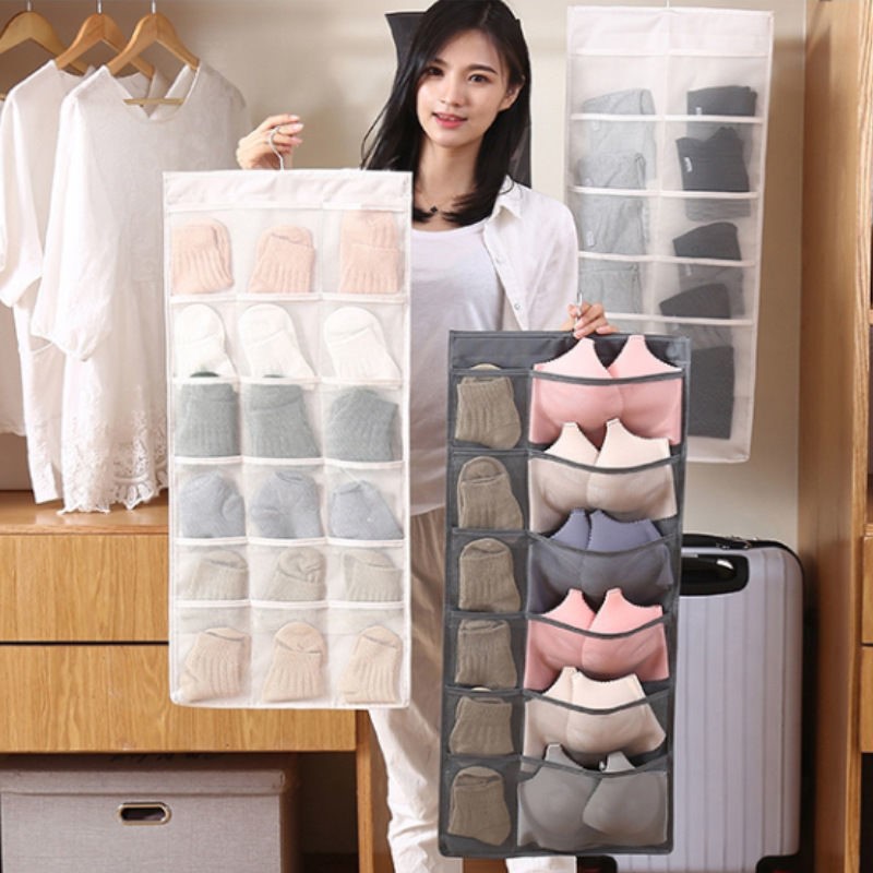 Wall Hanging Fabric Underwear  - đánh giá và giá Sock Organizer Tray