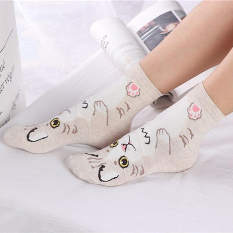 5 Pairs/pack Funny Cartoon Dog - đánh giá và giá Cotton Crew Sock Pack