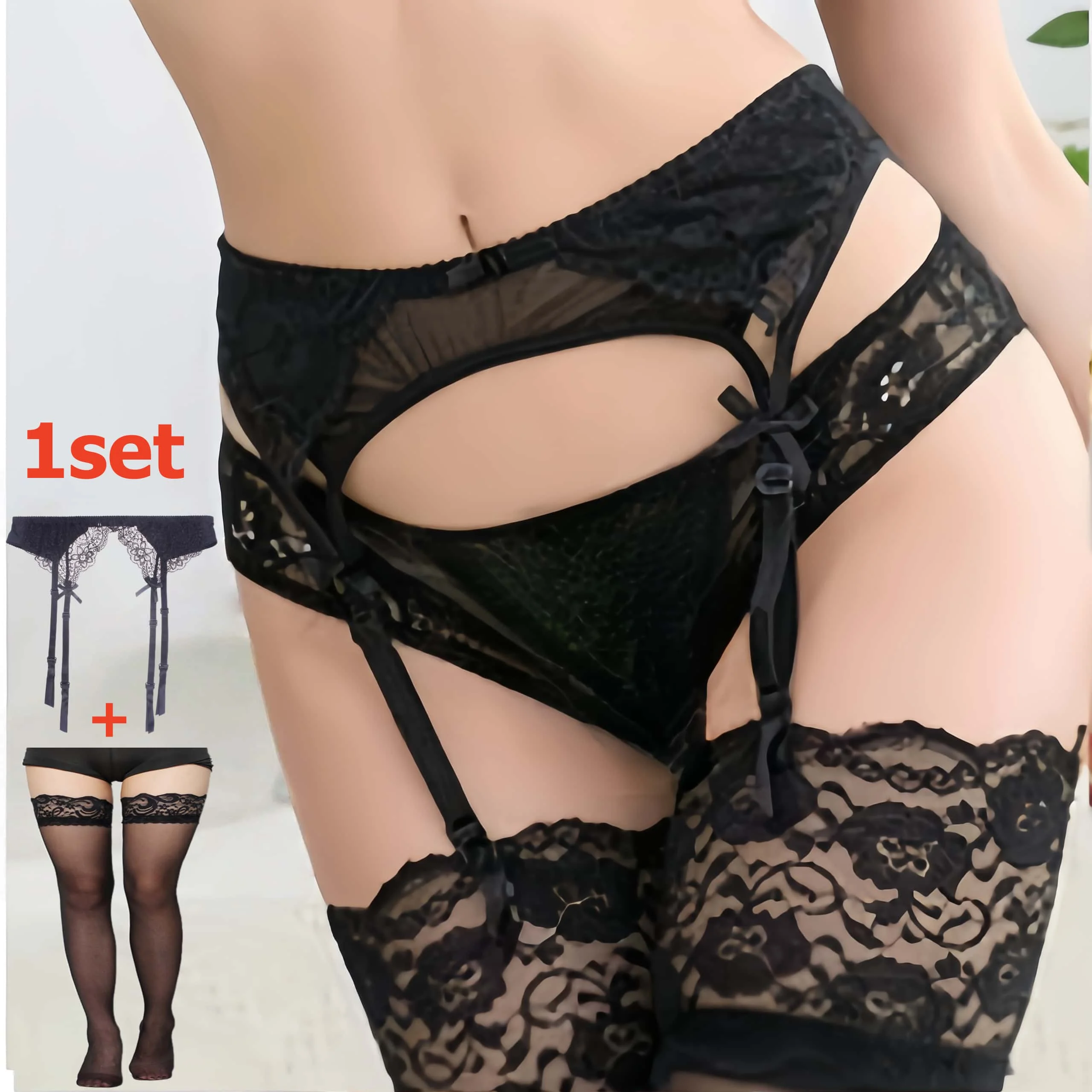 2PCS Women's Suspender Lace St - đánh giá và giá Tights Pantyhose Sheer