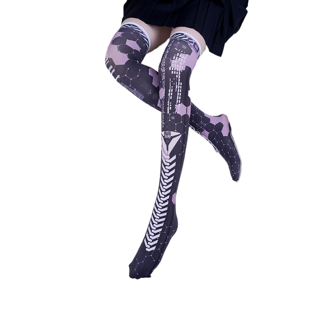 Anime Game Robot AI Mech Stock - đánh giá và giá Knee High Sock Women